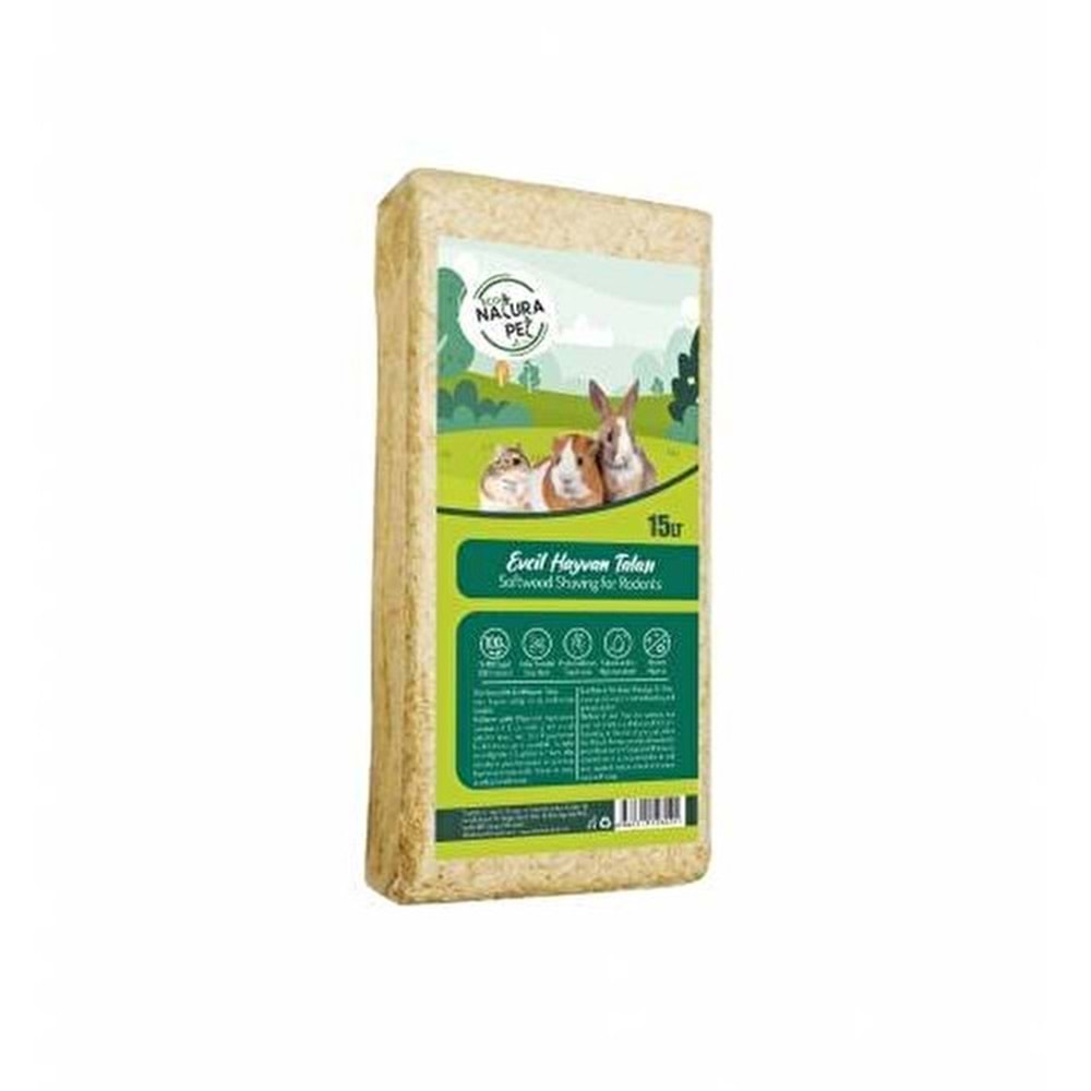 Eco Natura Pet Evcil Hayvan Talaşı 15Lt