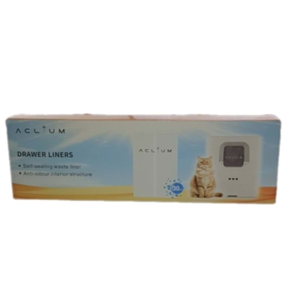 ACLIUM A18 KEDİ TUVALETİ KAKA POŞETİ 30 LU