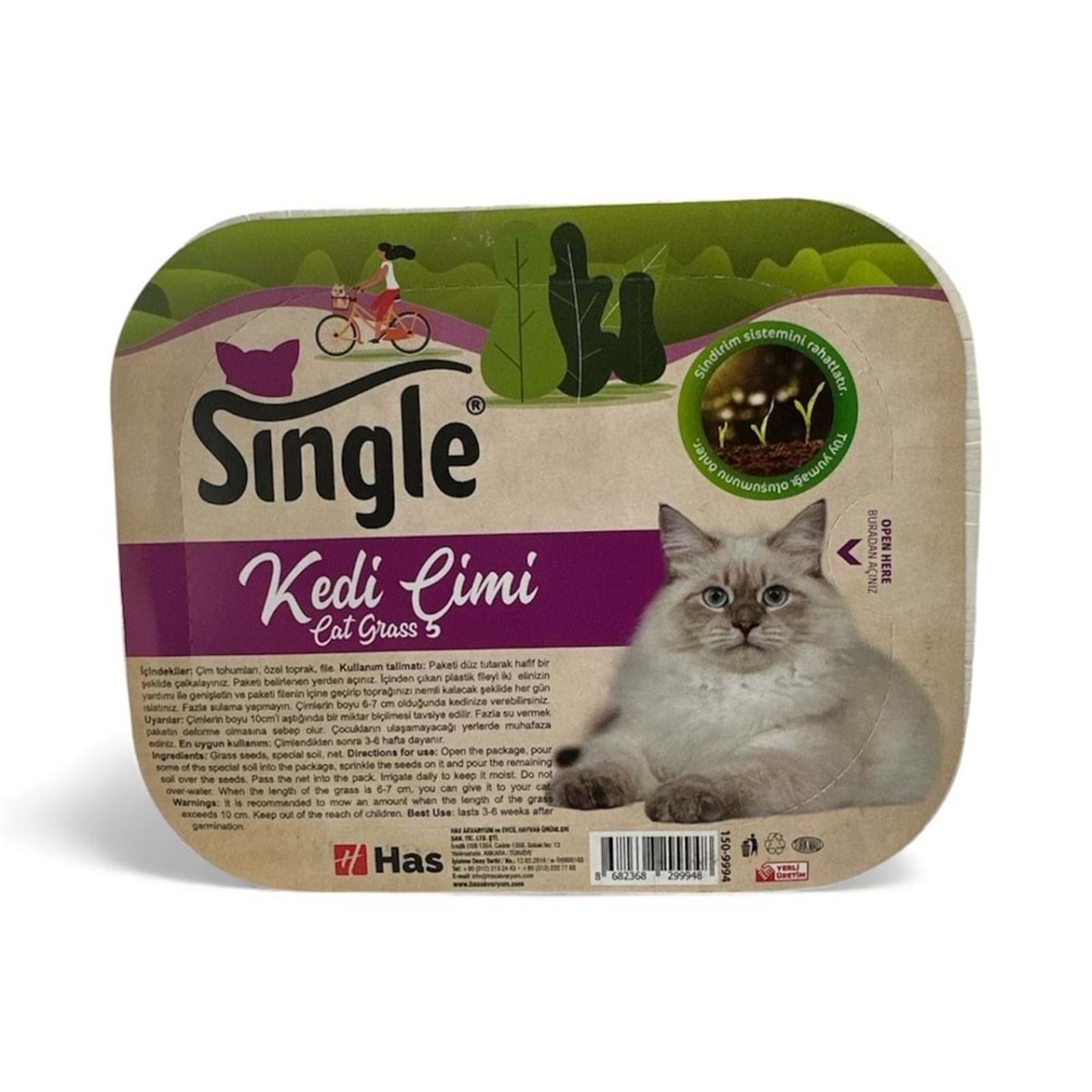 SİNGLE NATUREL KEDİ ÇİMİ 150-9994