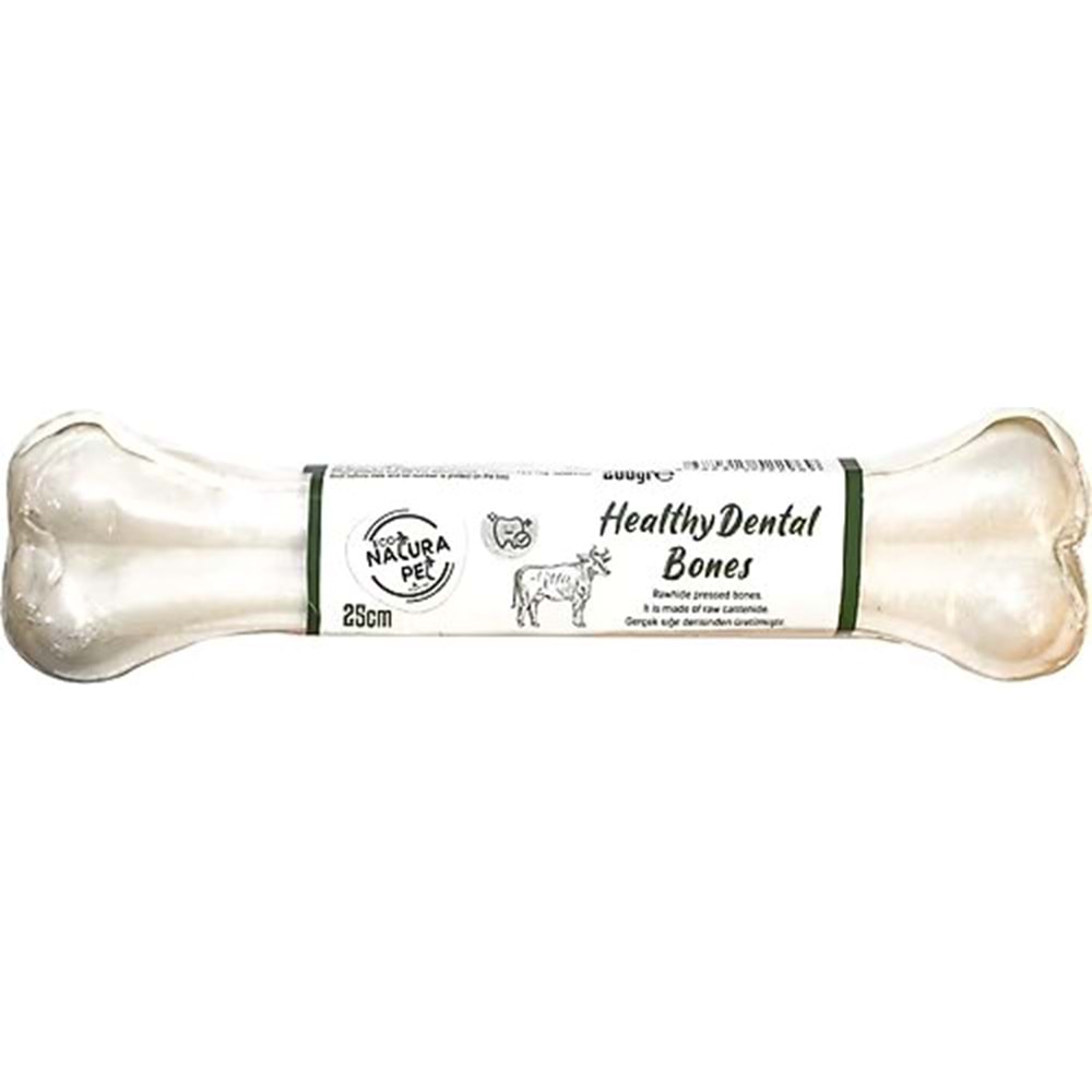 Eco Natura Pet Healty Dental Bones Natural Pres Kemik 25 cm 200Gr