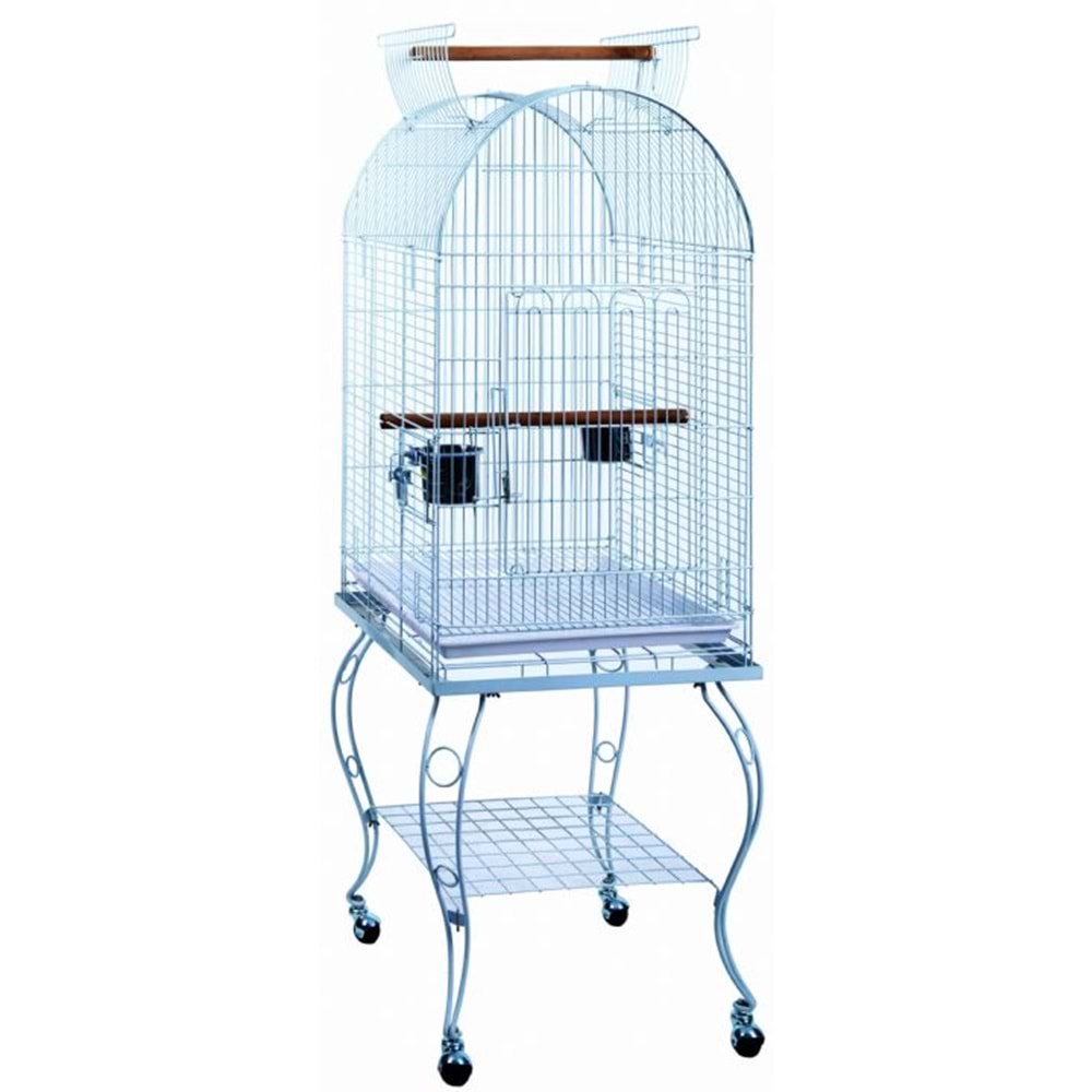 BE01 Ayaklı Papağan Kafesi 52.5X52X155CM