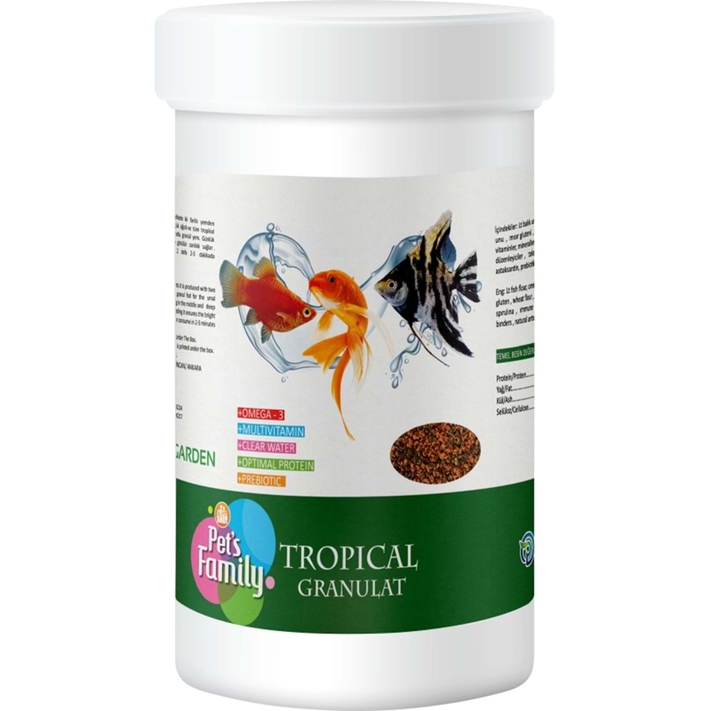 PETS FAMİLY TROPİCAL GRANULAT 100ML/45g
