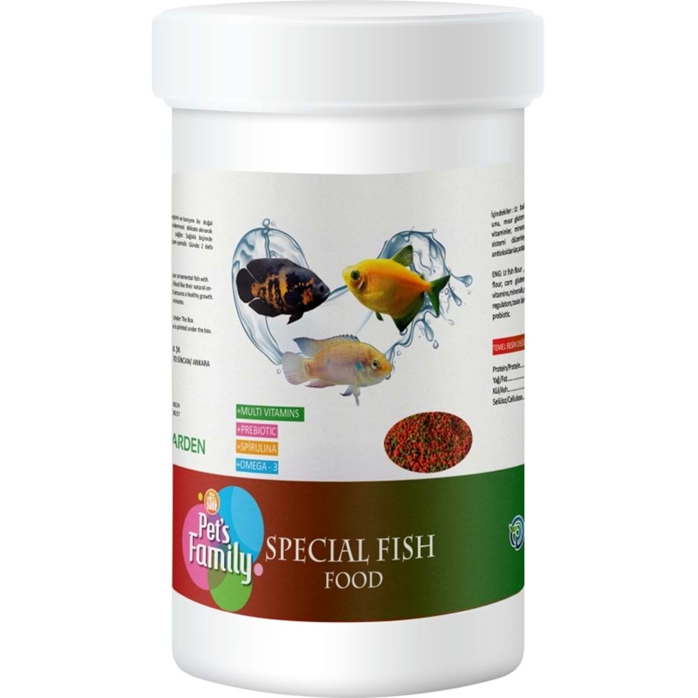 PETS FAMİLY SPECIAL FISH FOOD 100ML/45g