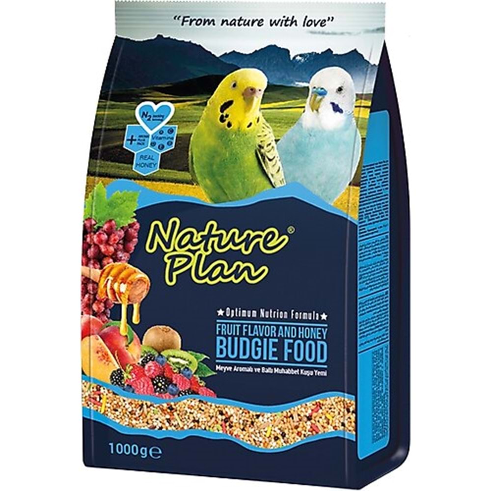 Nature Plan 1000Gr Meyve Aromalı+ Ballı Muhabbet Yemi (12)