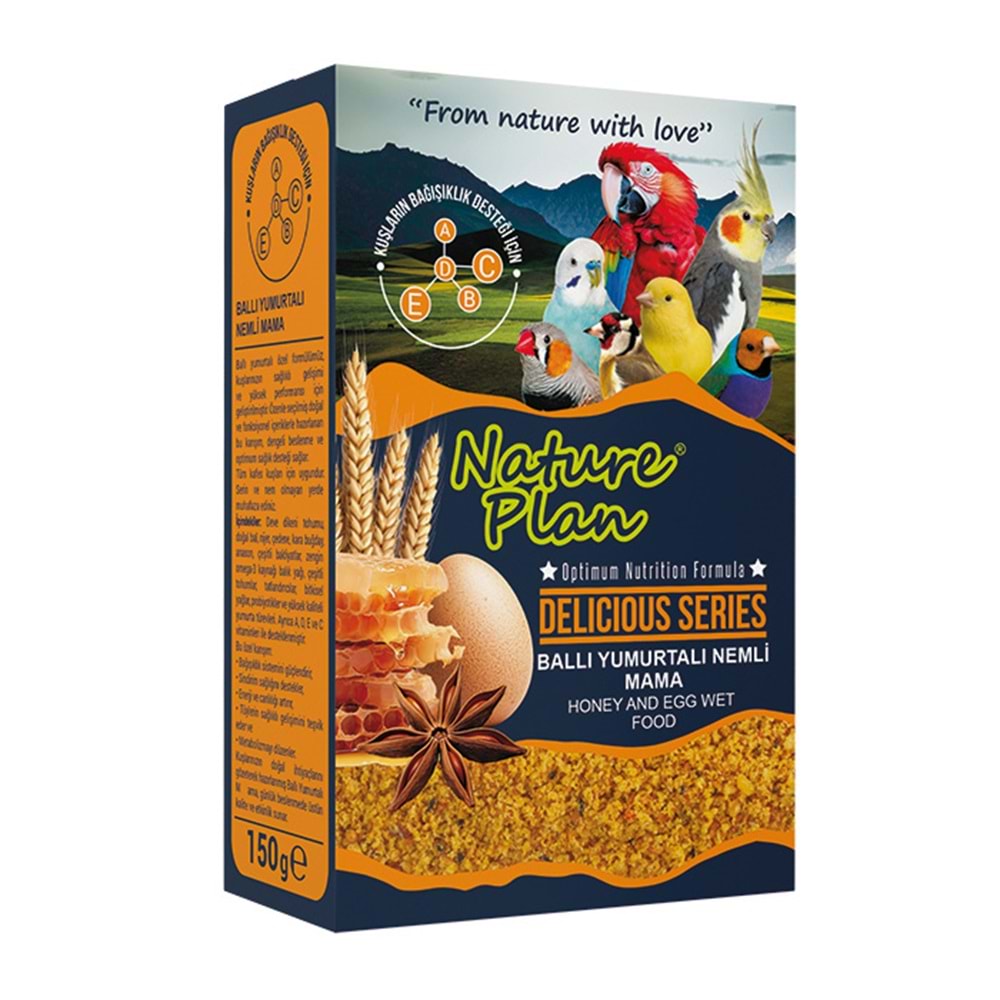 Nature Plan Ballı Yumurtalı Kuş Maması 150gr