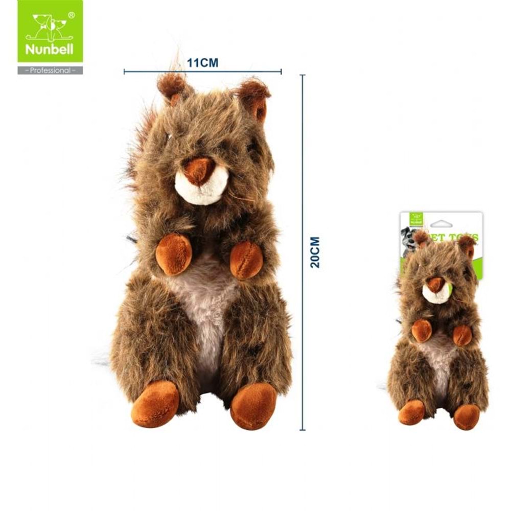 Nunbell Köpek Oyuncagı Peluş Sincap