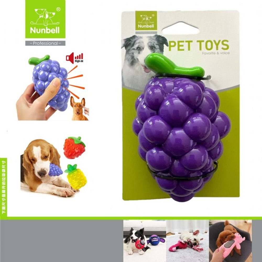 Nunbell Köpek ve Kedi Aromalı Oyuncak Üzüm 5303013