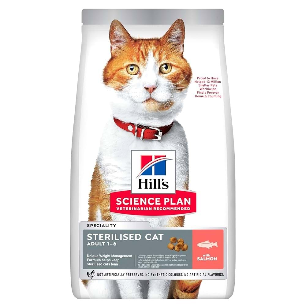 Hill's SP Somon Kısırlaştırılmış Yetişkin Kedi Maması 3KG Avantajlı Paket