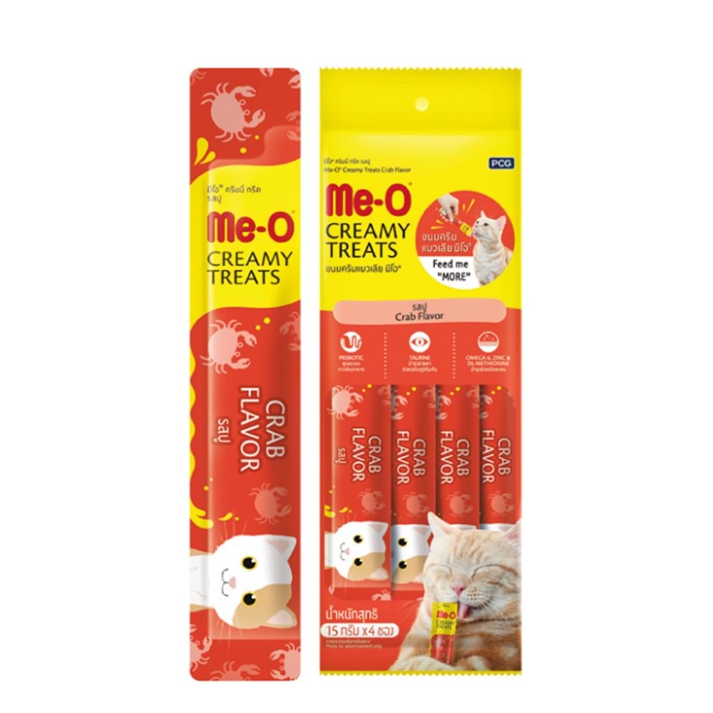 Me-O Krema-Yengeç&Ton Balığı 4x15 Gr