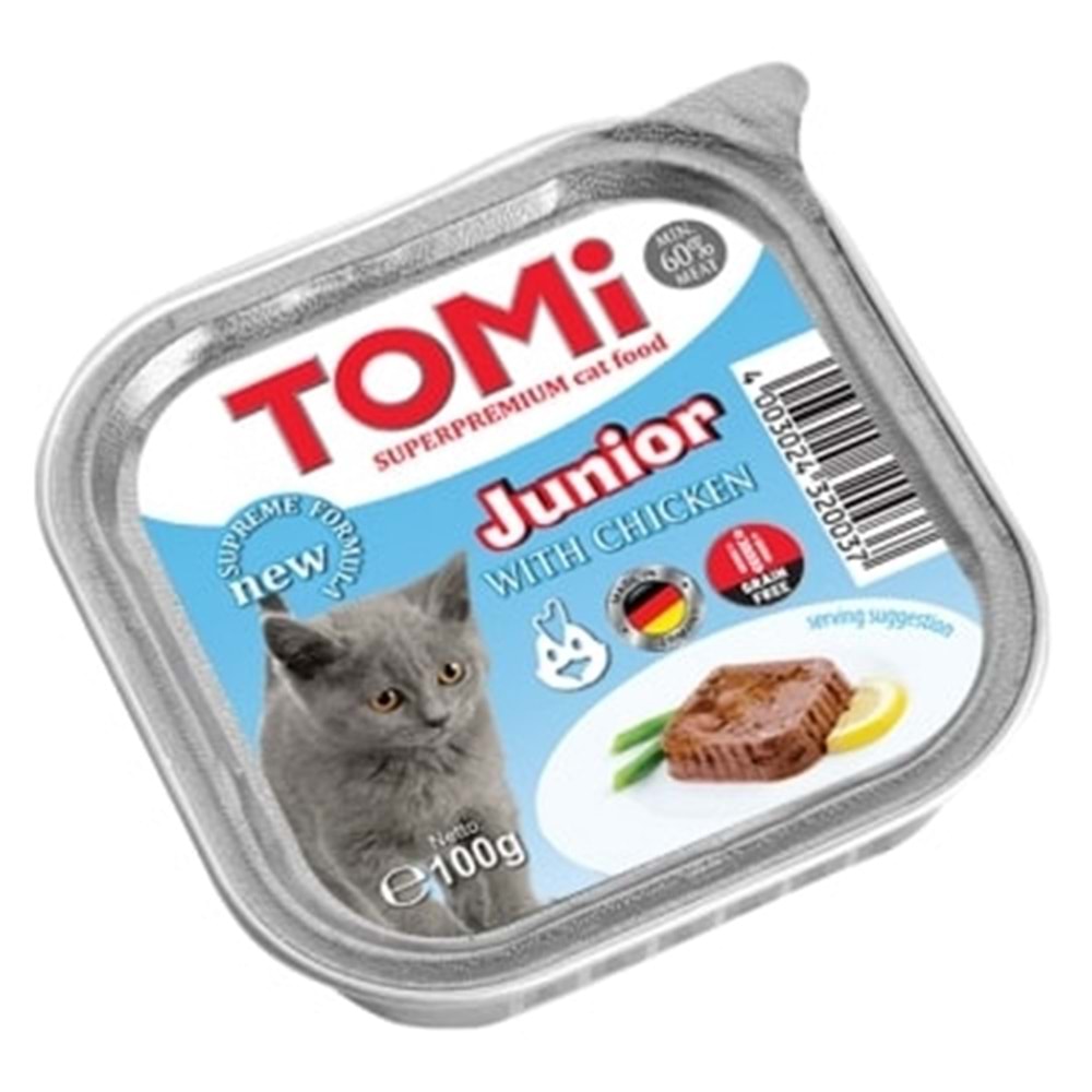 Tomi YAVRU KEDİ KÜMES HAYVANLI ALÜMİNYUM YAŞ MAMA 100GR (PATE)