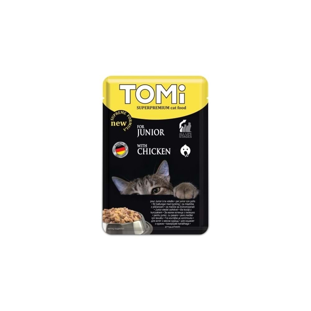 Tomi YAVRU KEDİ KÜMES HAYVANLI POUCH MAMA 100GR