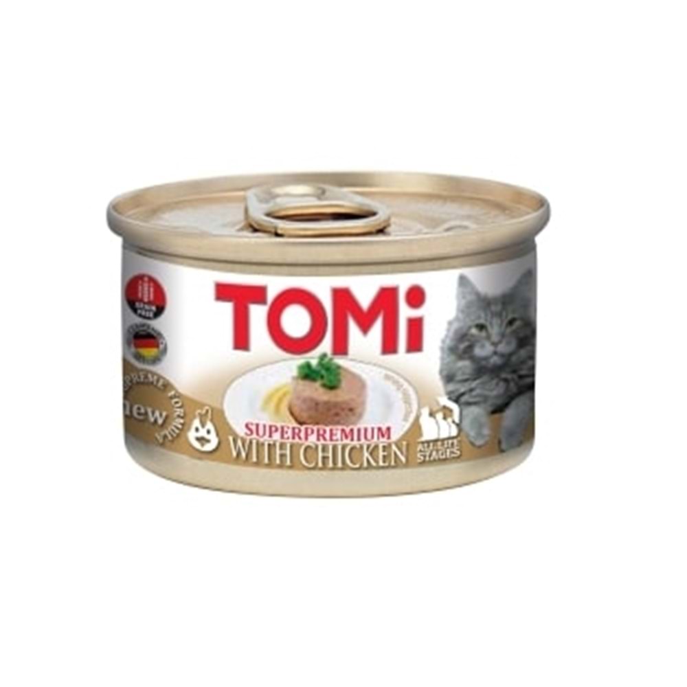 TOMİ KEDİ TAVUKLU YAŞ MAMA 85G