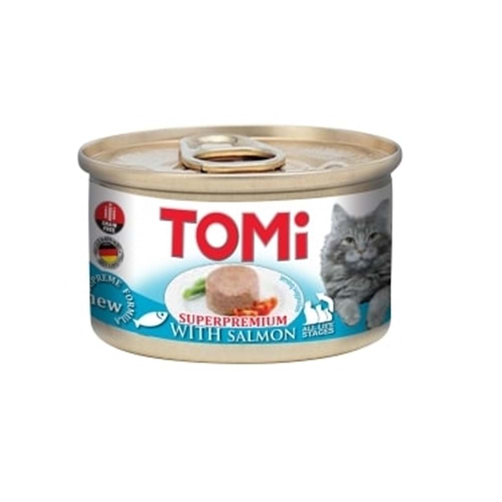 TOMİ KEDİ SOMONLU YAŞ MAMA 85G