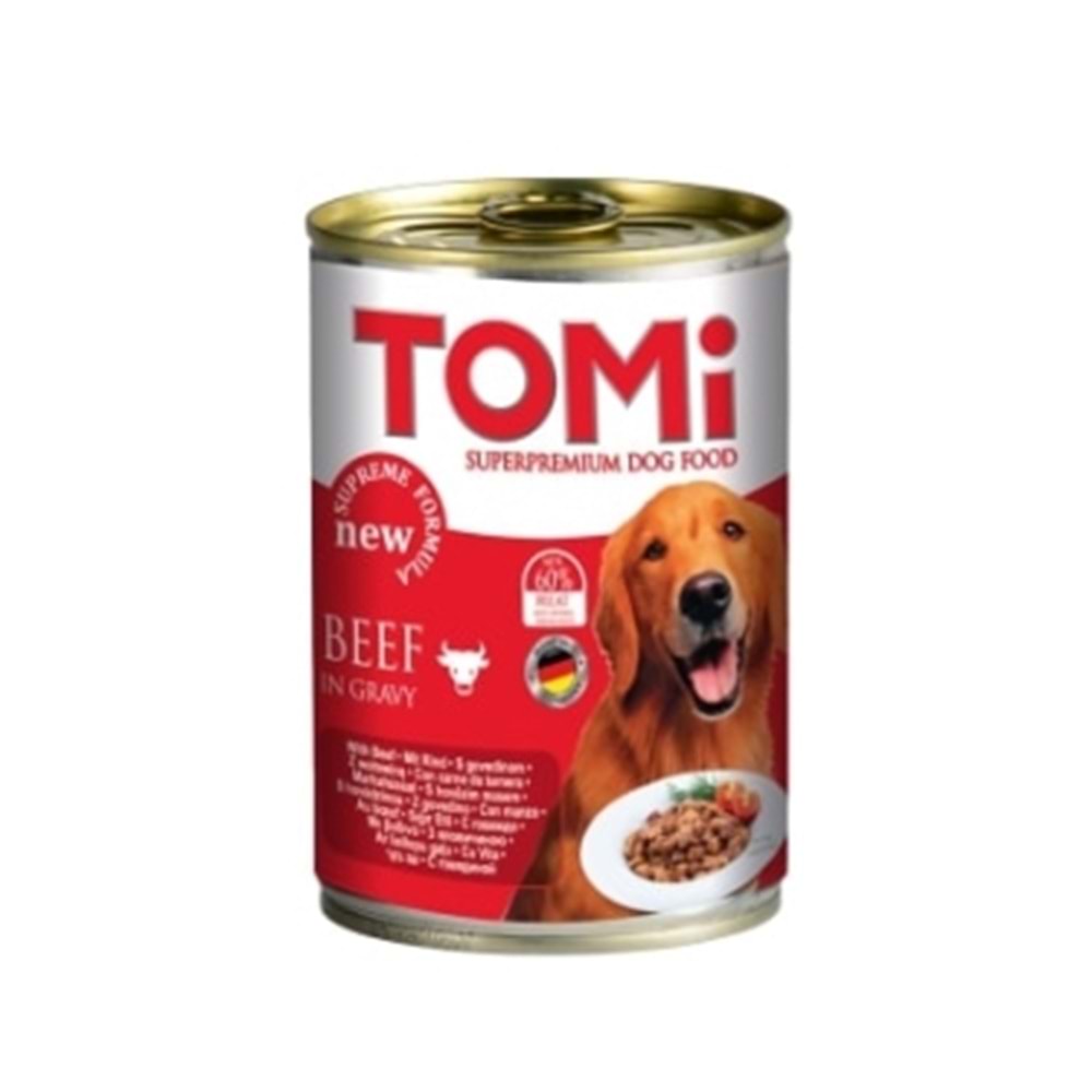 TOMİ KÖPEK DANA ETLİ YAŞ MAMA 400G