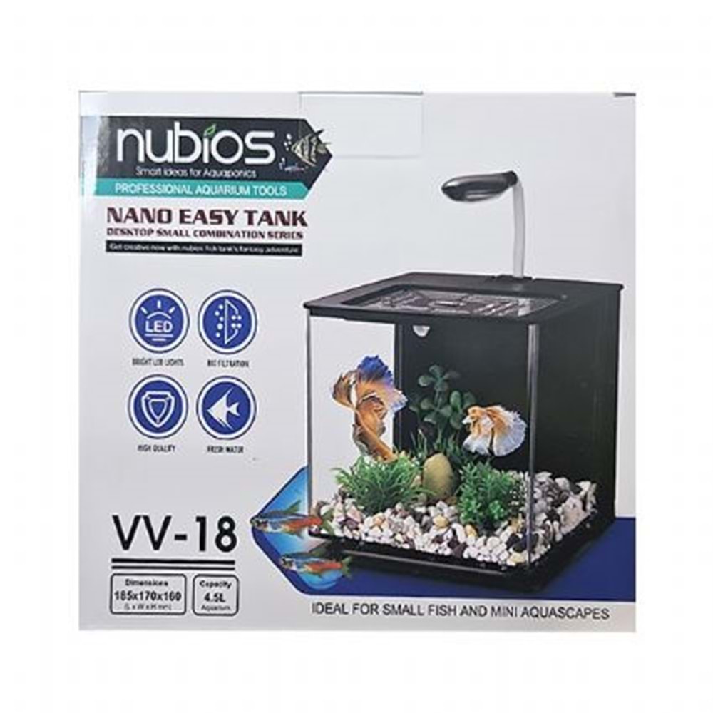 NUBİOS NANO EASY TANK 4,5 L SİYAH