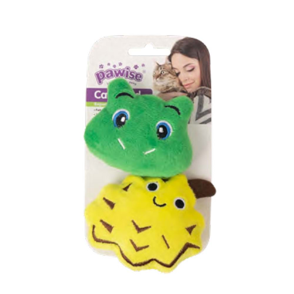 Pawise Örgü Kedi Oyuncağı Kurbağa & Ananas