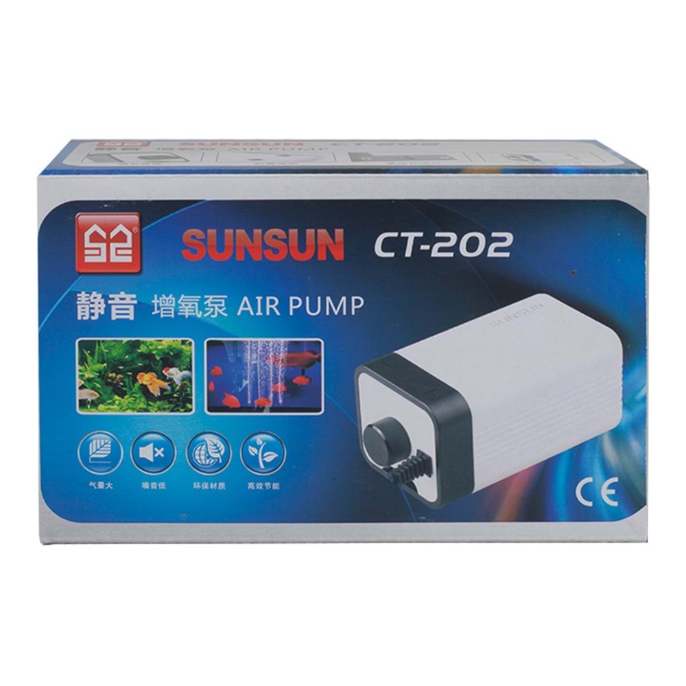 CT-202 Çift Çıkışlı Hava Pompası 2*90L/H 4 W