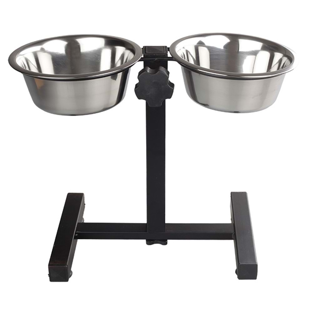 Fancy Paws Ayarl.Ayaklı İkili Ç.Mama Kabı-1QT- 16.5cm