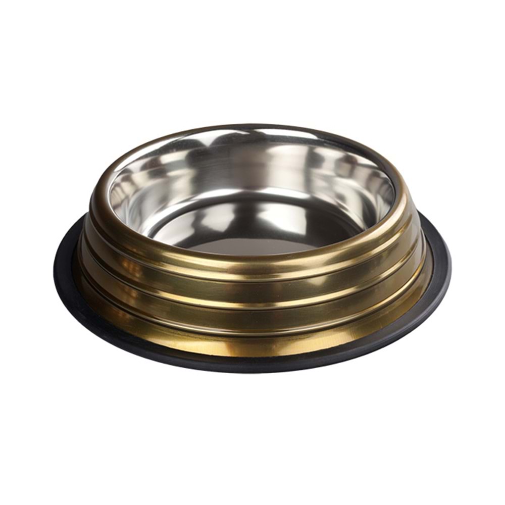 Fancy Paws Kabart.Çizgi Gold Ç.Mama Kabı 16Oz- 15.5cm