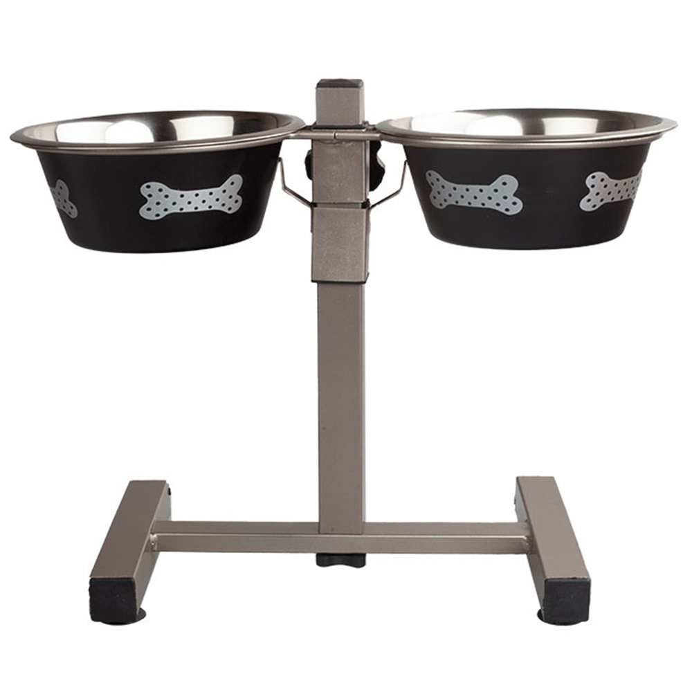 Fancy Paws Addt2B(Bn) 3 Qt Ayaklı Mama Su Kabı Seti