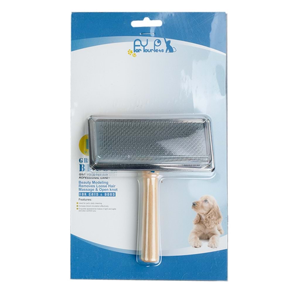 90311.01 Tahta Saplı Evcil Hayvan Tarak Large