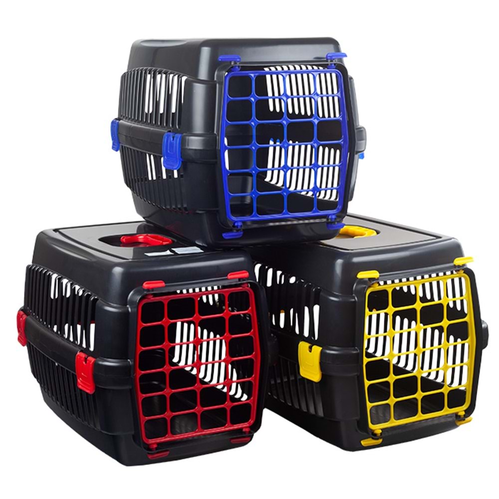 Tek Renk Eko Kedi Köpek Taşıma Kabı 48,5X32X32h