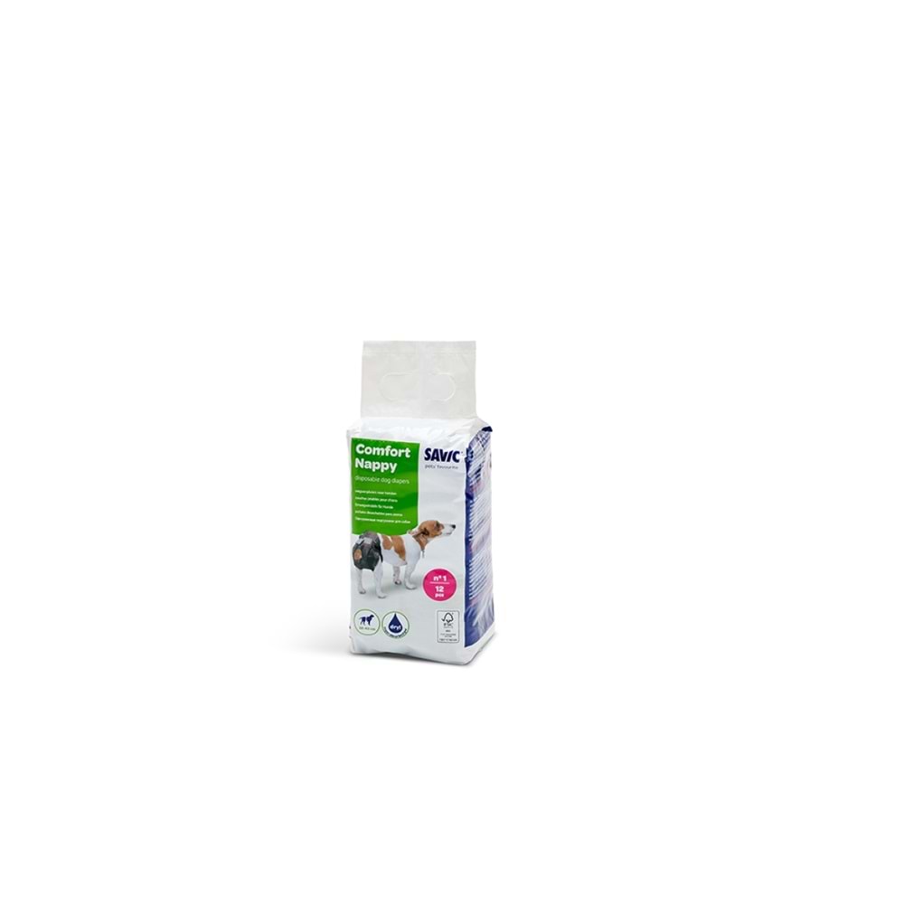 Savic Comfort Nappy Size 1 | Tek Kullanımlık Bezler – 12 bez