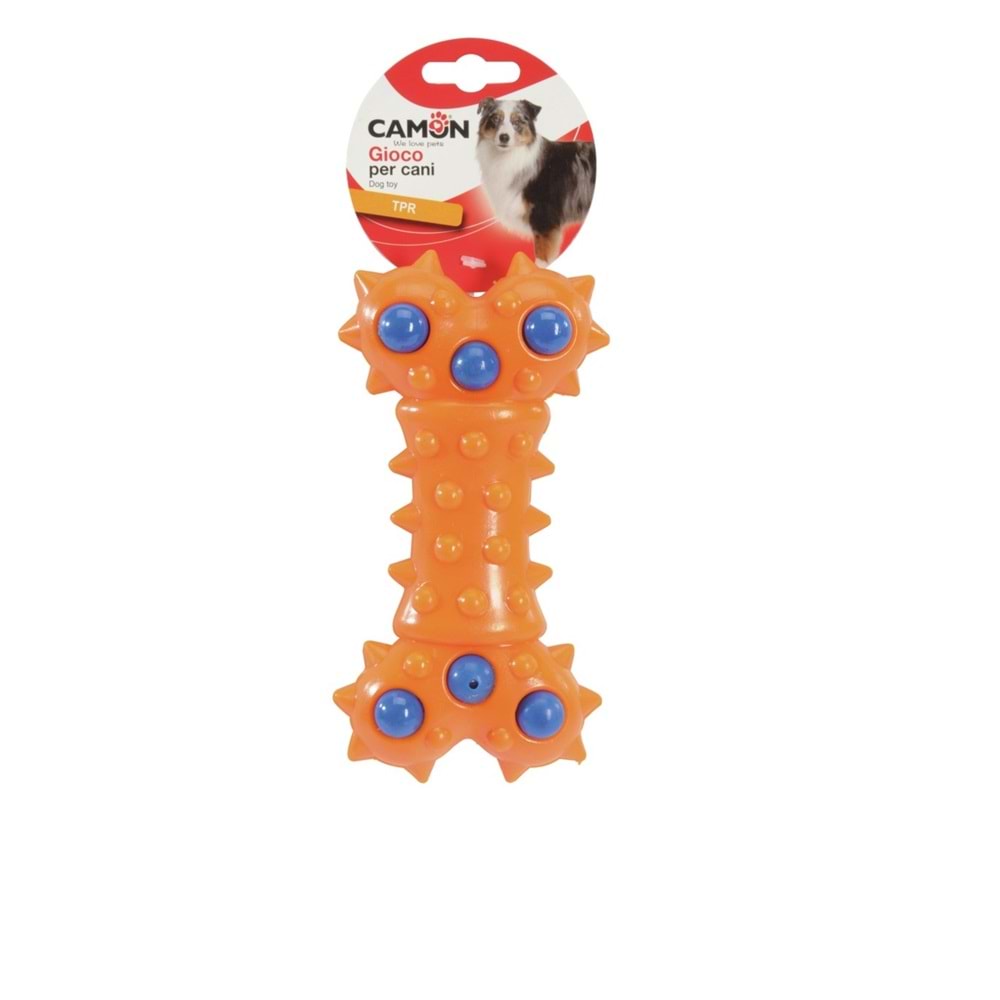 Dog toy - Geometric TPR bone, approx. 17.5cm