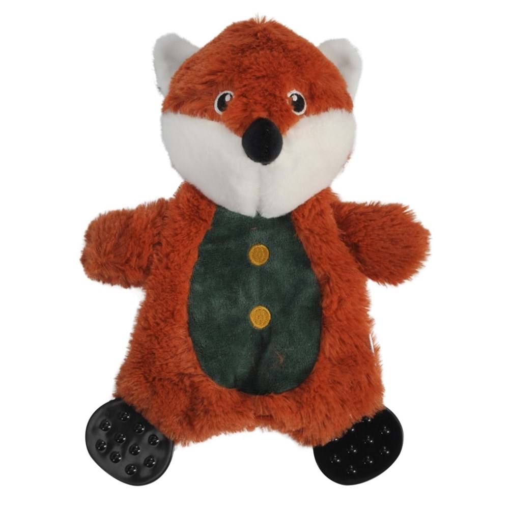 Dog toy in polyester w/plastic paws, Raccoon w/ Squeaker and crinkle, 26cm