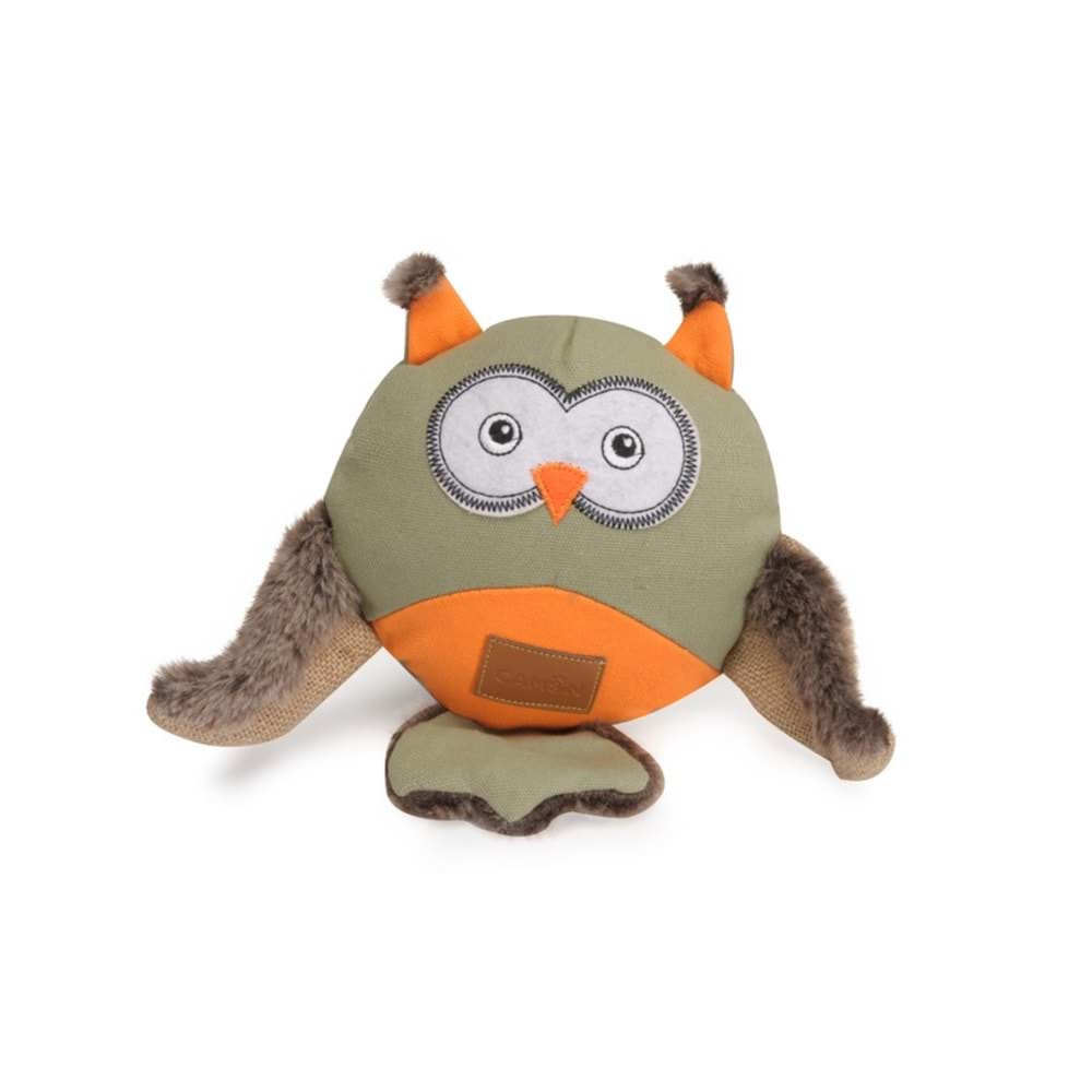 Camon Gıcırtılı Kanvas Köpek Oyuncağı Baykuş 30 cm