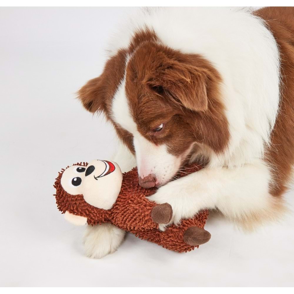 Peluş Köpek Oyuncak Maymun 17,5*14,5*23,5 Cm