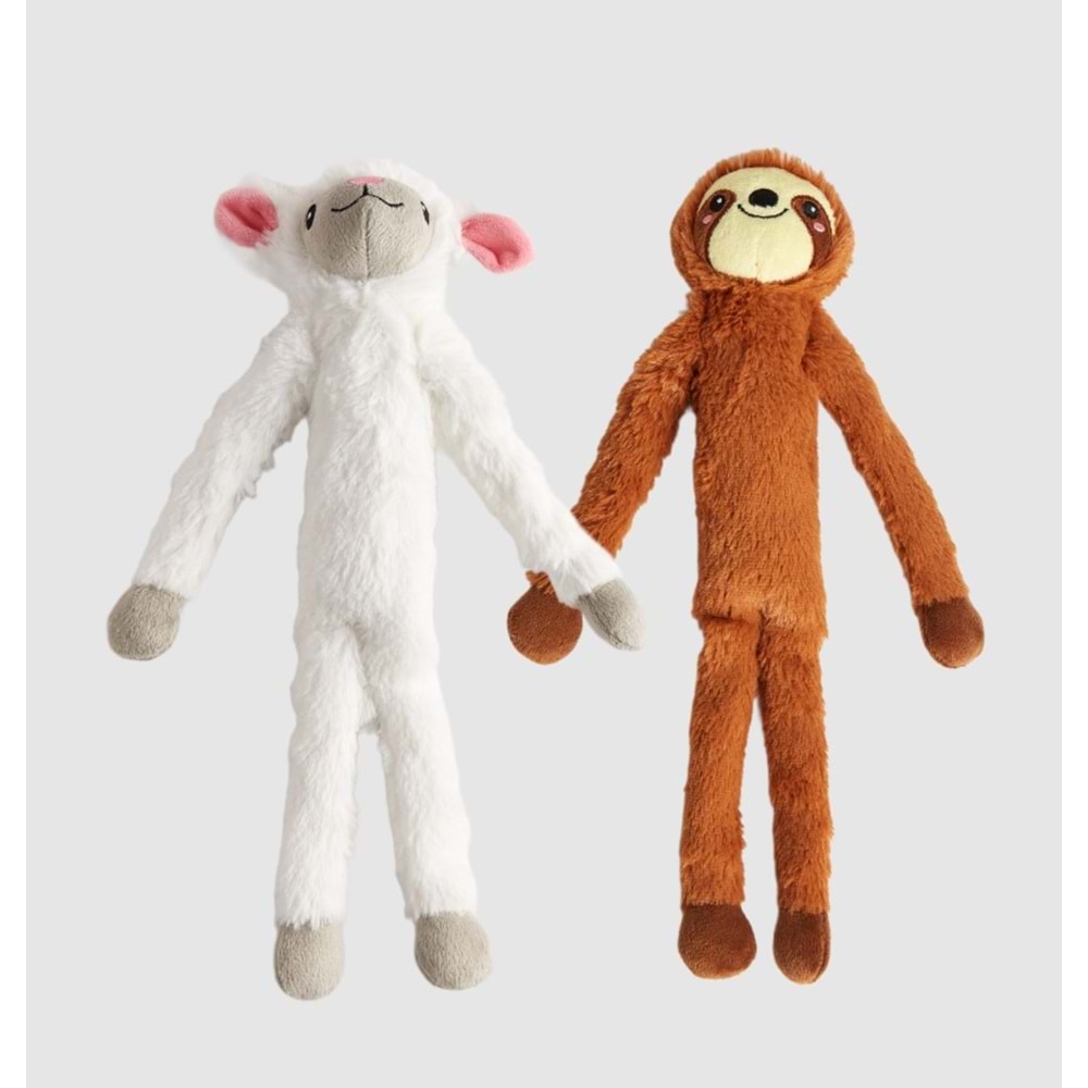 Peluş Köpek Oyuncağı Tembel Hayvan Ve Kuzu 29*8*4 Cm