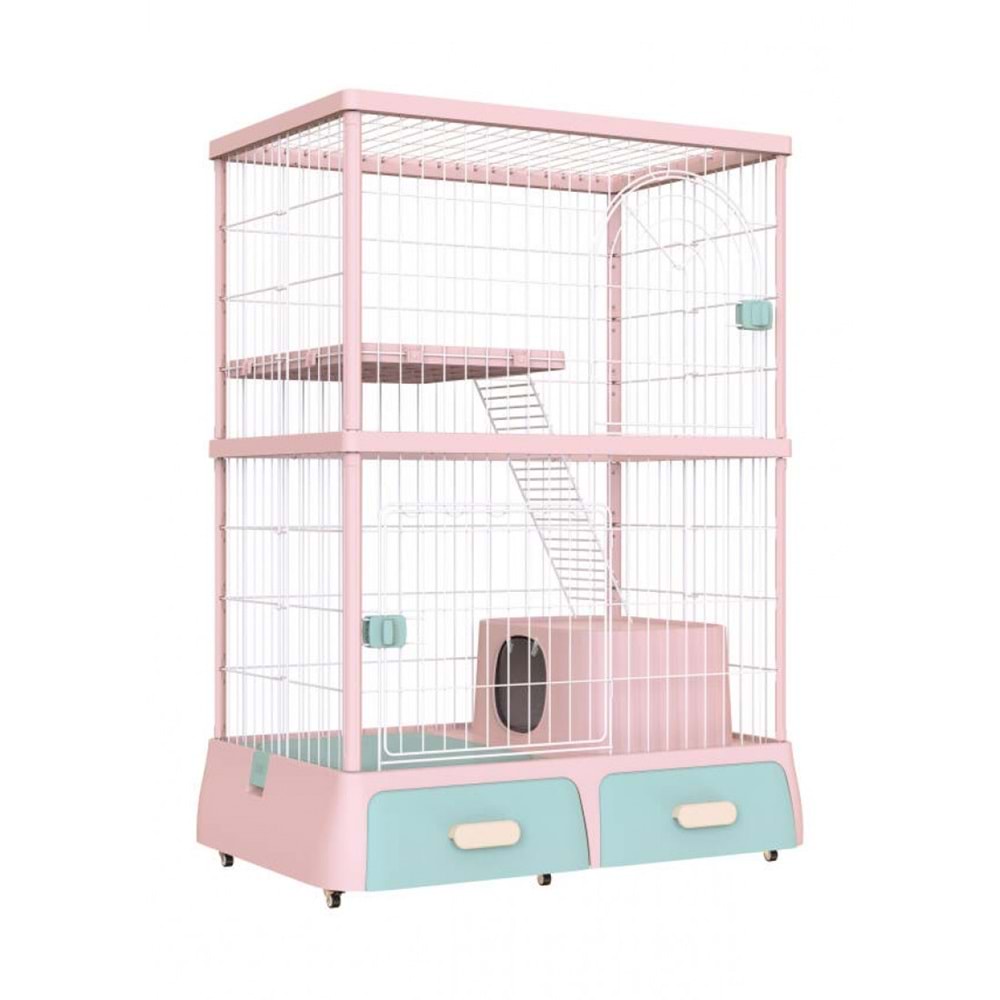 Jcs Kedi Kafesi 2 Katlı Df 94*66.2*125