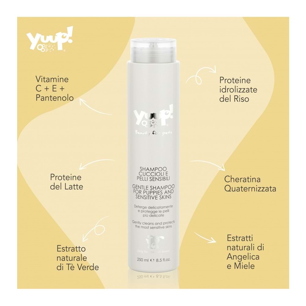 Yuup! Home Line Yavru Köpekler Ve Hassas Ciltler İçin Hassas Şampuan 250 Ml