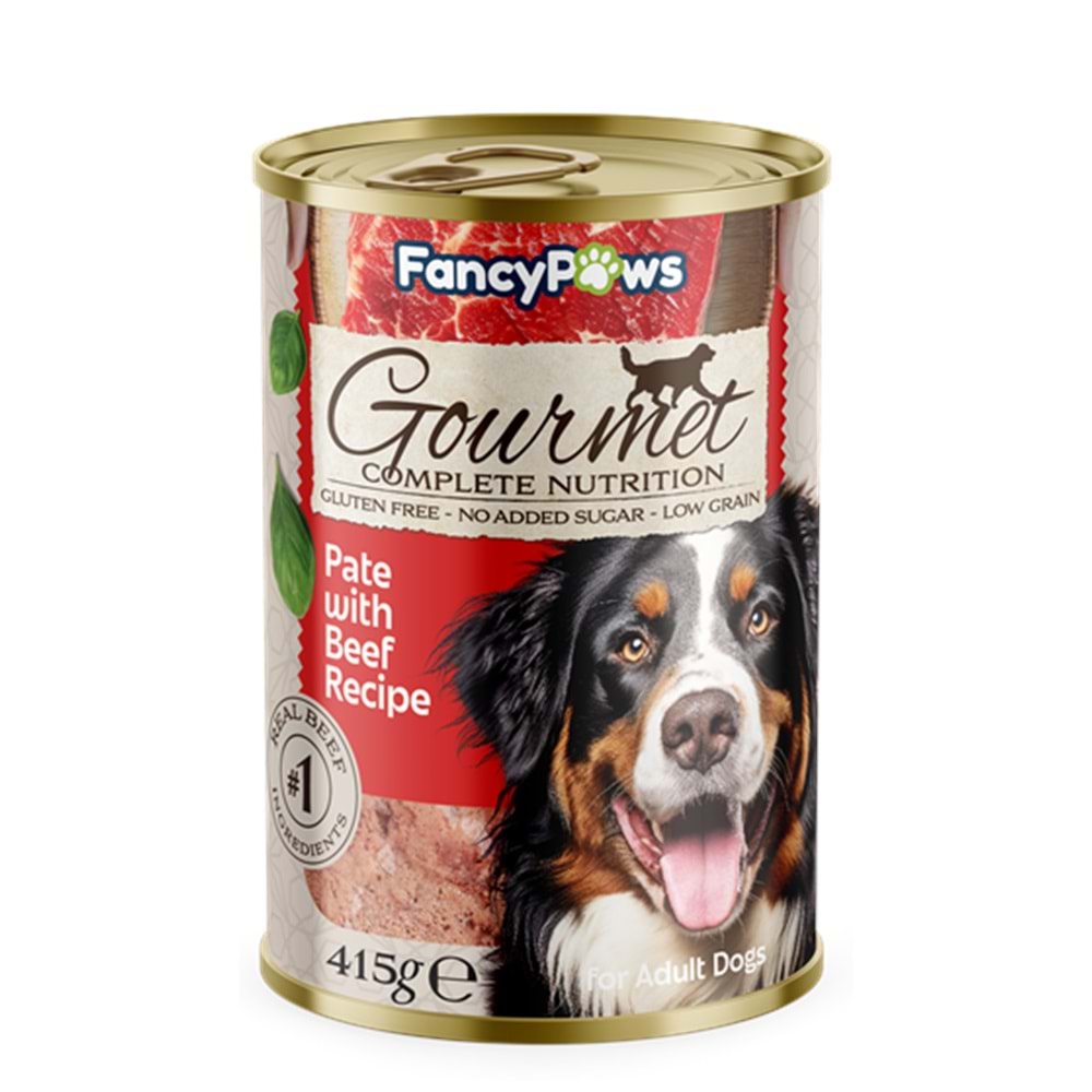 FP GOURMET DOG BEEF 415 G PATE