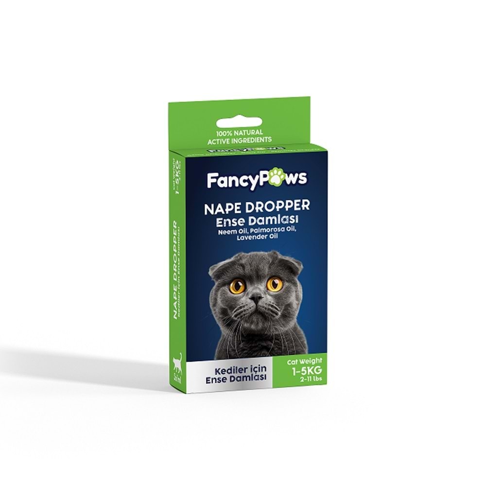 Fancy Paws Kedi Ense Damlası 3x1ml