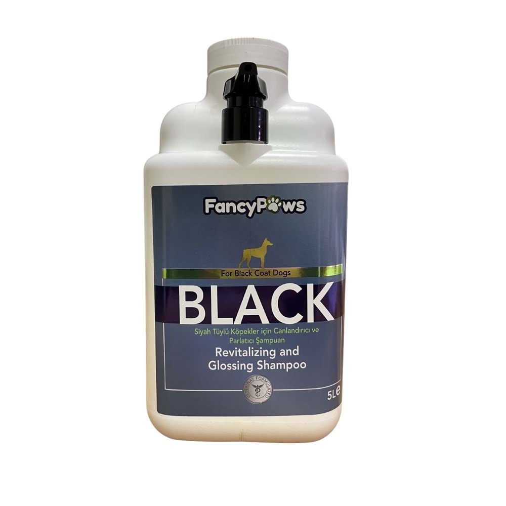 Fancy Paws Black Siyah Tüylü Köpekler için Canlandırıcı ve Parlatıcı Şampuan 5 Lt