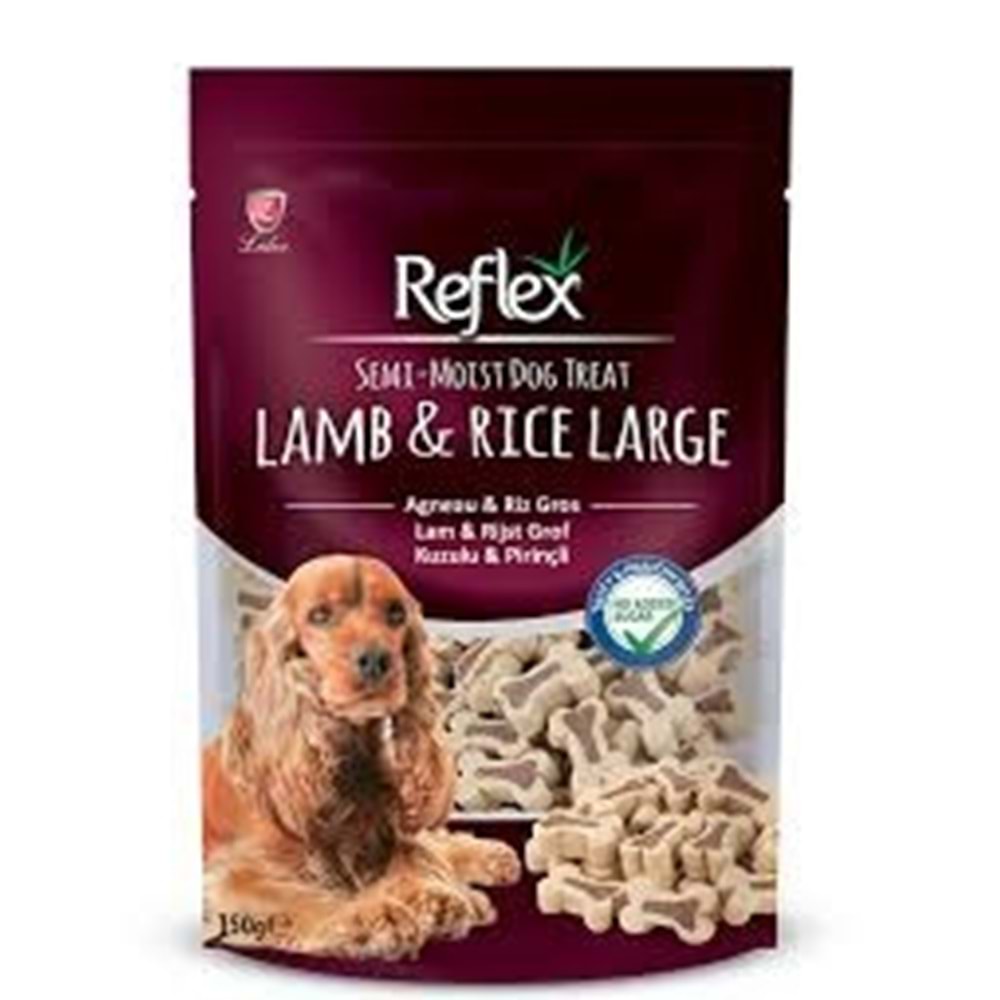REFLEX KUZULU VE PİRİNÇLİ KEMİK KÖPEK ÖDÜL MAMASI 150 G