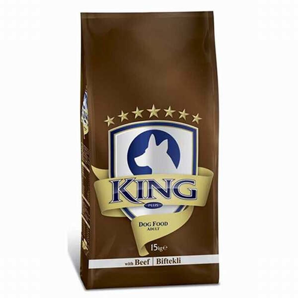 King Etli Yetişkin Köpek Maması 15 kg