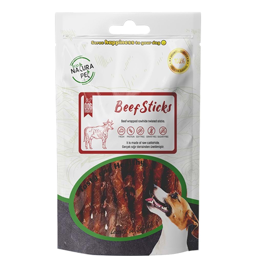 Eco Natura Pet Beef Sticks Biftekli Köpek Ödülü 75 Gr