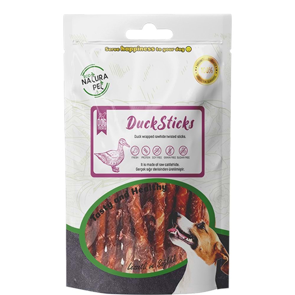 Eco Natura Pet Duck Sticks Ördek Sargılı Stick Kemik Köpek Ödülü 90 Gr