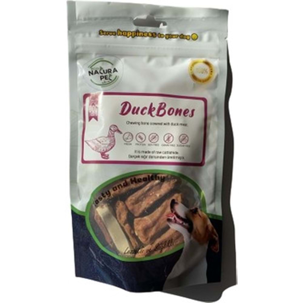 Eco Natura Pet Duck Bones Ördek Eti Kaplı Pres Kemik Köpek Ödülü 105Gr