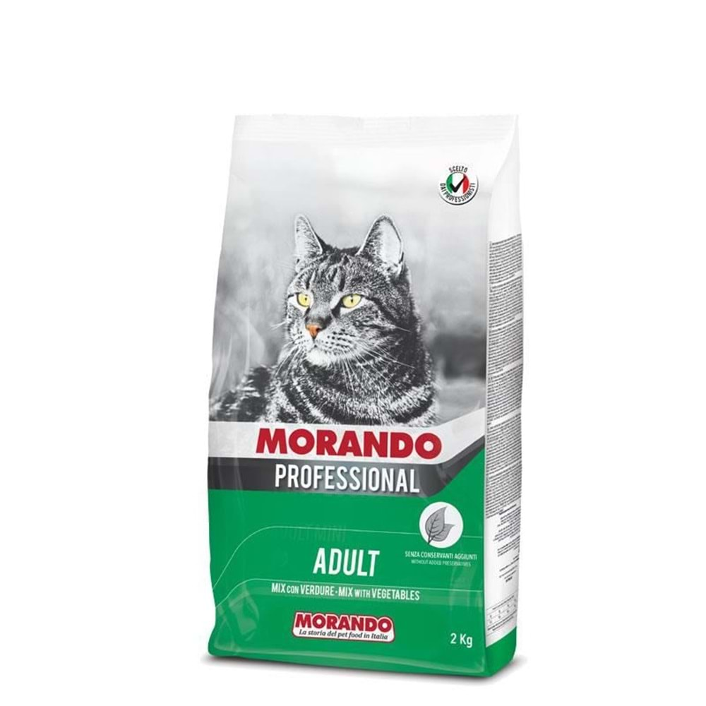 Morando Sebze Karışımlı Yetişkin Kedi Maması 2kg