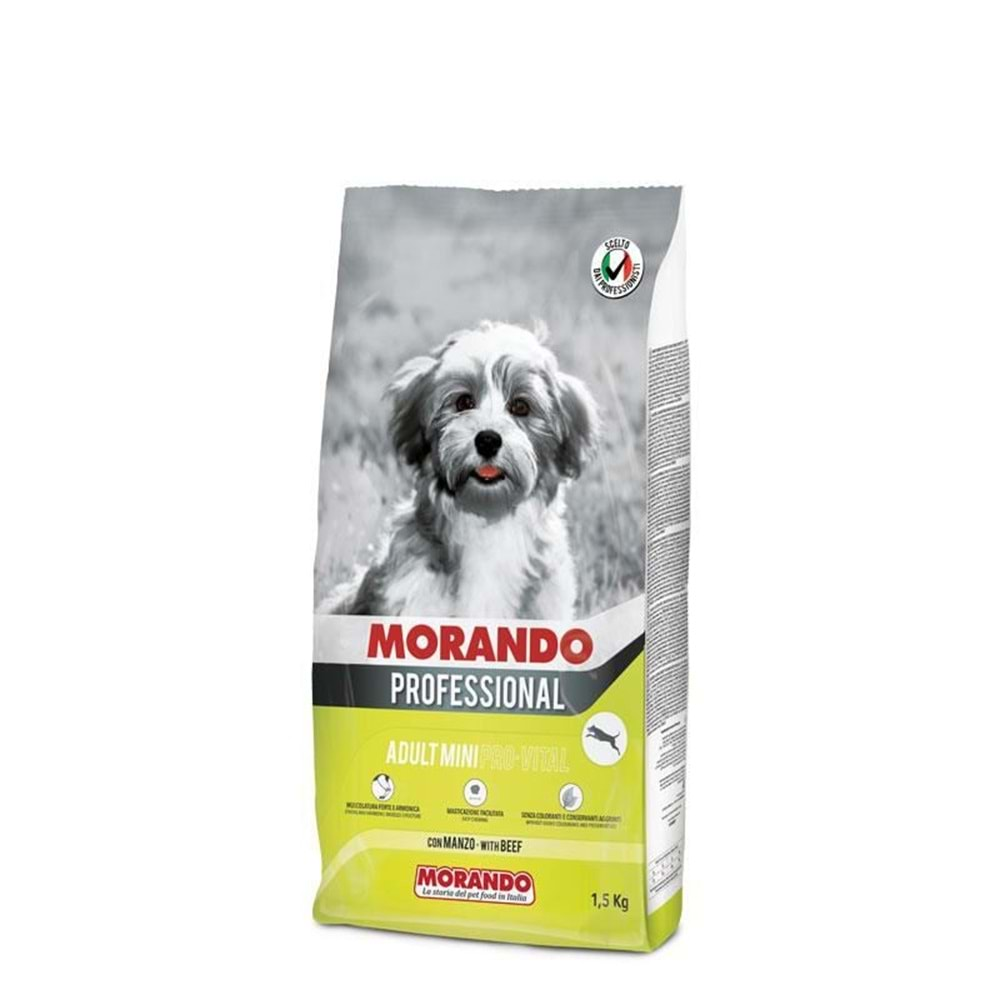 Morando Biftekli Mini Irk Köpek Maması 1.5kg