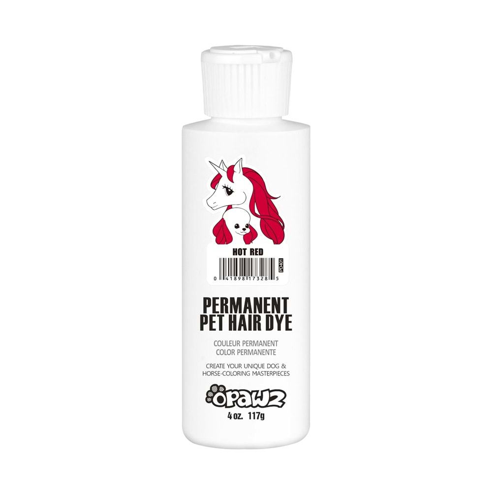 PD01 OPAWZ Pet Hair Dye - Hot Red - 4oz 117g