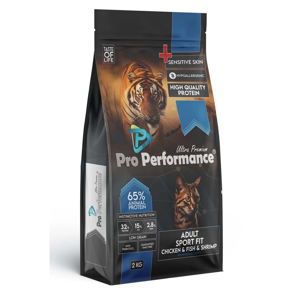 Pro Performance Adlt Cat Sport Fit Chicken & Salmon & Shrimps & Cranberry 2 Kg