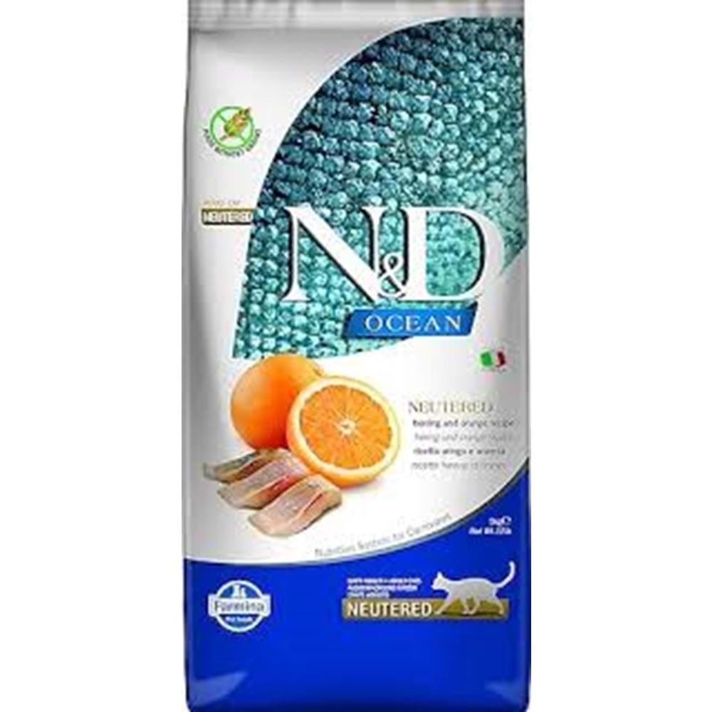 N&D OCEAN CAT HERRING & ORANGE NEUTERED ADULT 5 KG