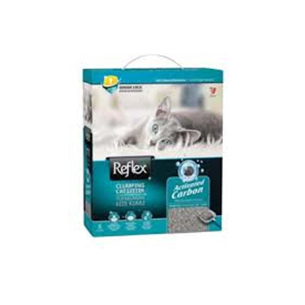 REFLEX AKTİF KARBON FORMÜLLÜ BENTONİT KEDİ KUMU 6 L