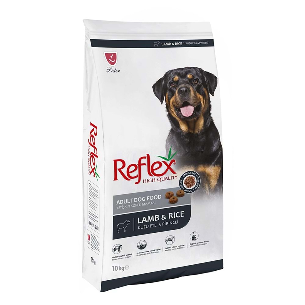 Reflex Kuzu Etli ve Pirinçli Yetişkin Köpek Maması 10 kg