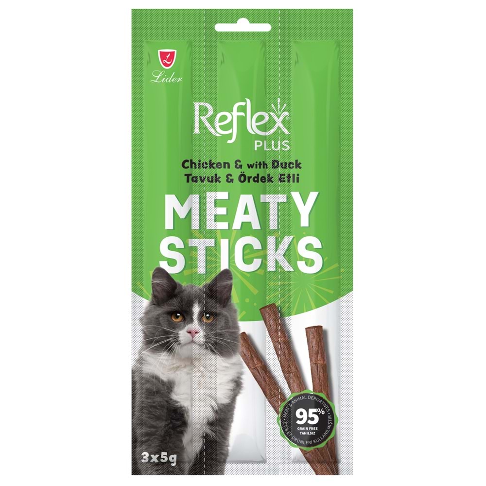 REFLEX PLUS KEDİ ÖDÜL STICKS TAVUK&ÖRDEK 3*5 GR